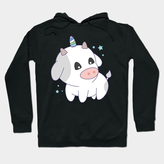 cute unicorn cow Hoodie by sj_arts